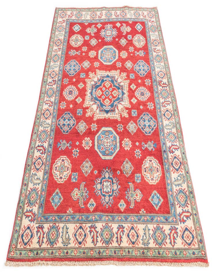 Detail image of  4' 1 x 6' 2  Hand Knotted Kazak Rug