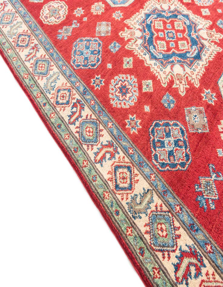 Detail image of  4' 1 x 6' 2  Hand Knotted Kazak Rug