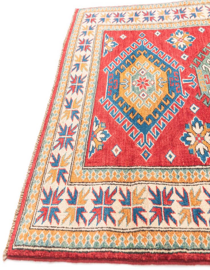 Detail image of  3' 9 x 5' 7  Hand Knotted Kazak Rug