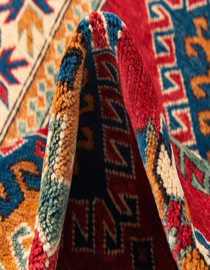 Detail image of  3' 9 x 5' 7  Hand Knotted Kazak Rug
