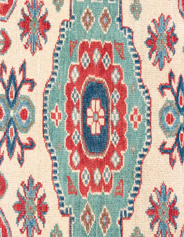 Detail image of  4' x 6' 1  Hand Knotted Kazak Rug