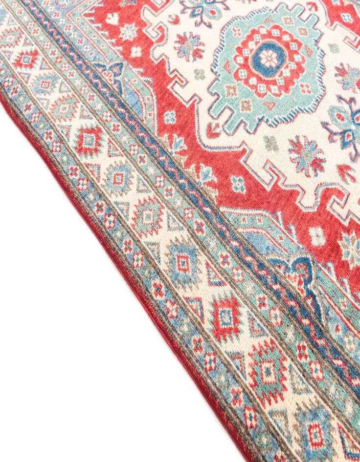 Detail image of  4' x 6' 1  Hand Knotted Kazak Rug