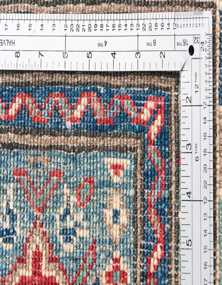 Detail image of  4' x 6' 1  Hand Knotted Kazak Rug