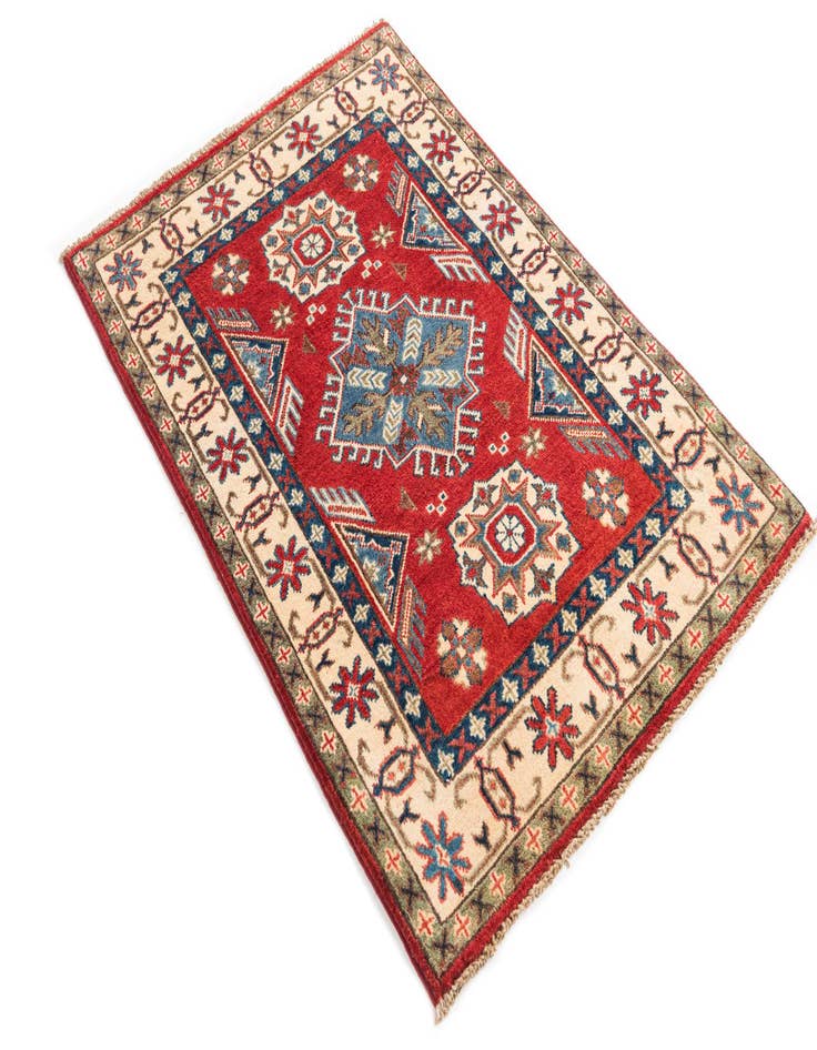 Detail image of  2' 9 x 4' 1  Hand Knotted Kazak Rug