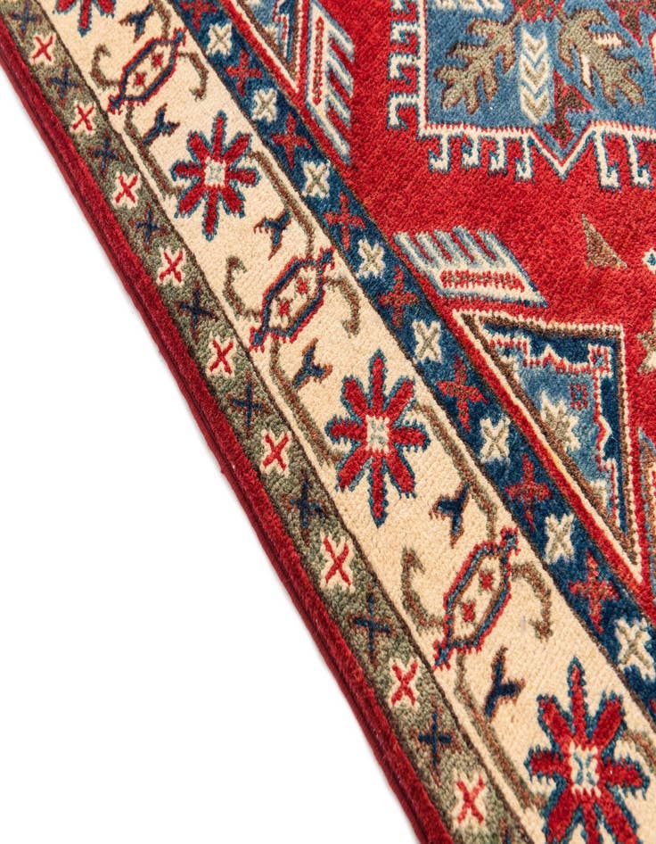 Detail image of  2' 9 x 4' 1  Hand Knotted Kazak Rug