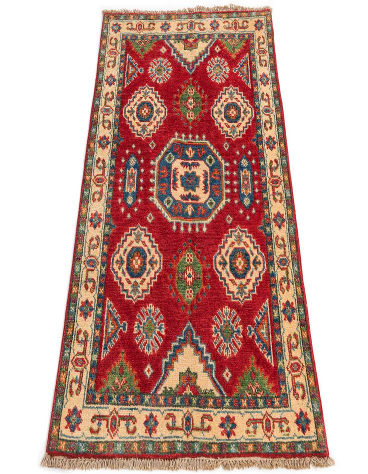 Detail image of  2' 8 x 4'  Hand Knotted Kazak Rug