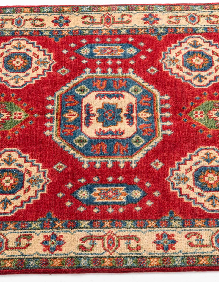 Detail image of  2' 8 x 4'  Hand Knotted Kazak Rug
