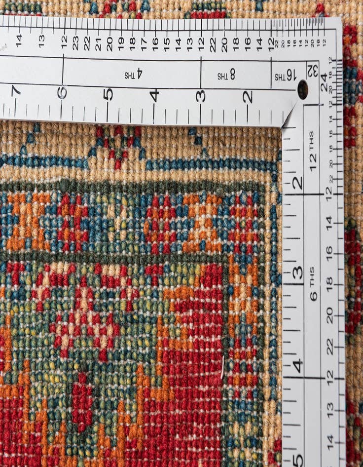 Detail image of  2' 8 x 4'  Hand Knotted Kazak Rug