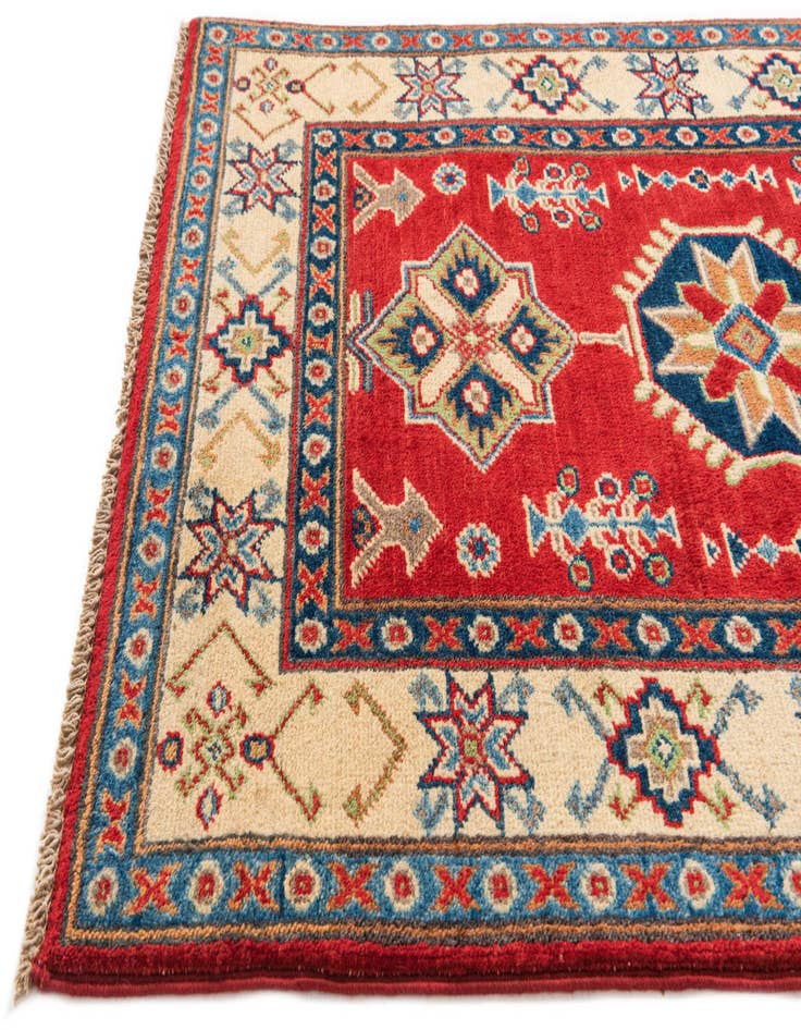 Detail image of  2' 7 x 4'  Hand Knotted Kazak Rug