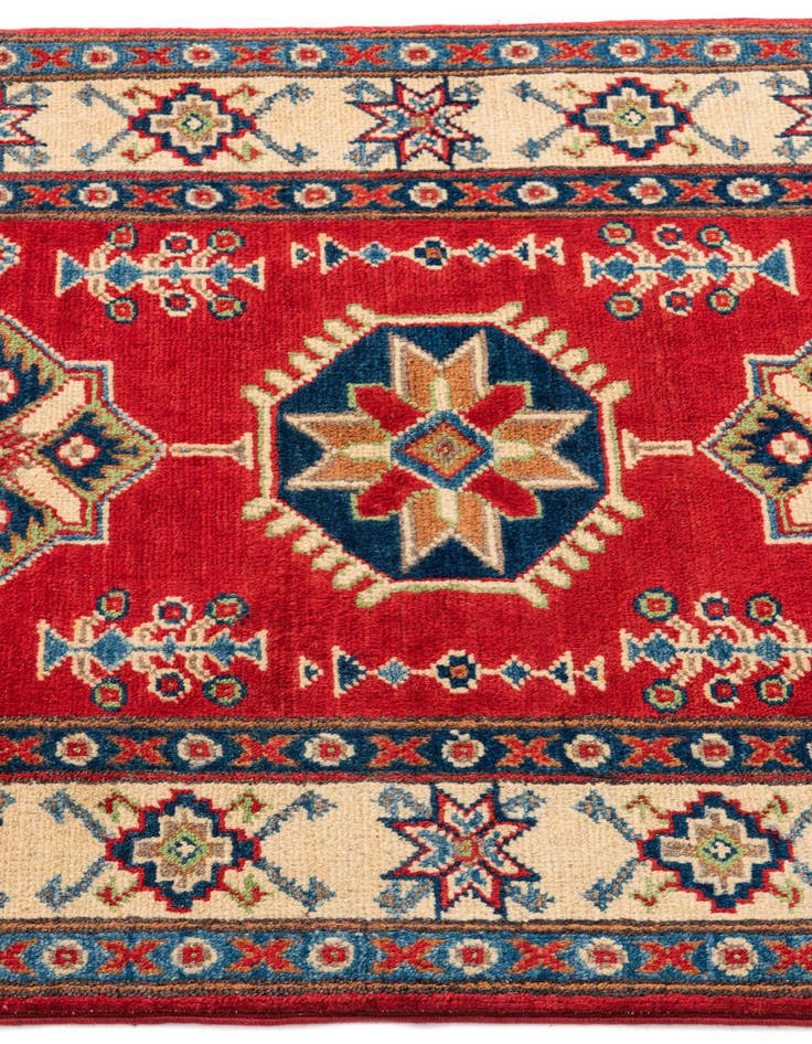 Detail image of  2' 7 x 4'  Hand Knotted Kazak Rug