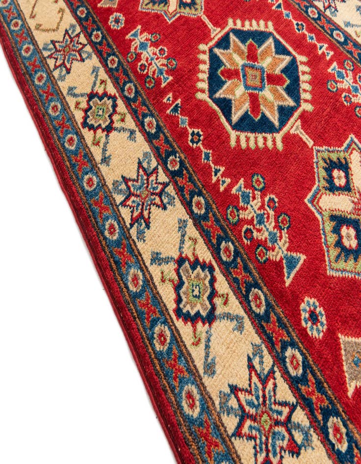 Detail image of  2' 7 x 4'  Hand Knotted Kazak Rug