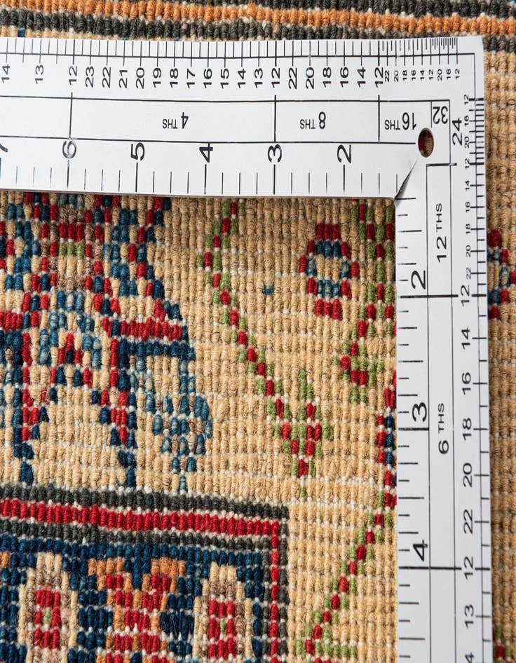 Detail image of  2' 7 x 4'  Hand Knotted Kazak Rug