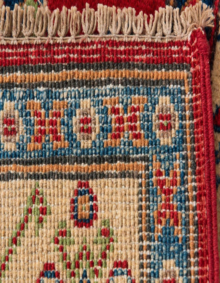 Detail image of  2' 7 x 4'  Hand Knotted Kazak Rug