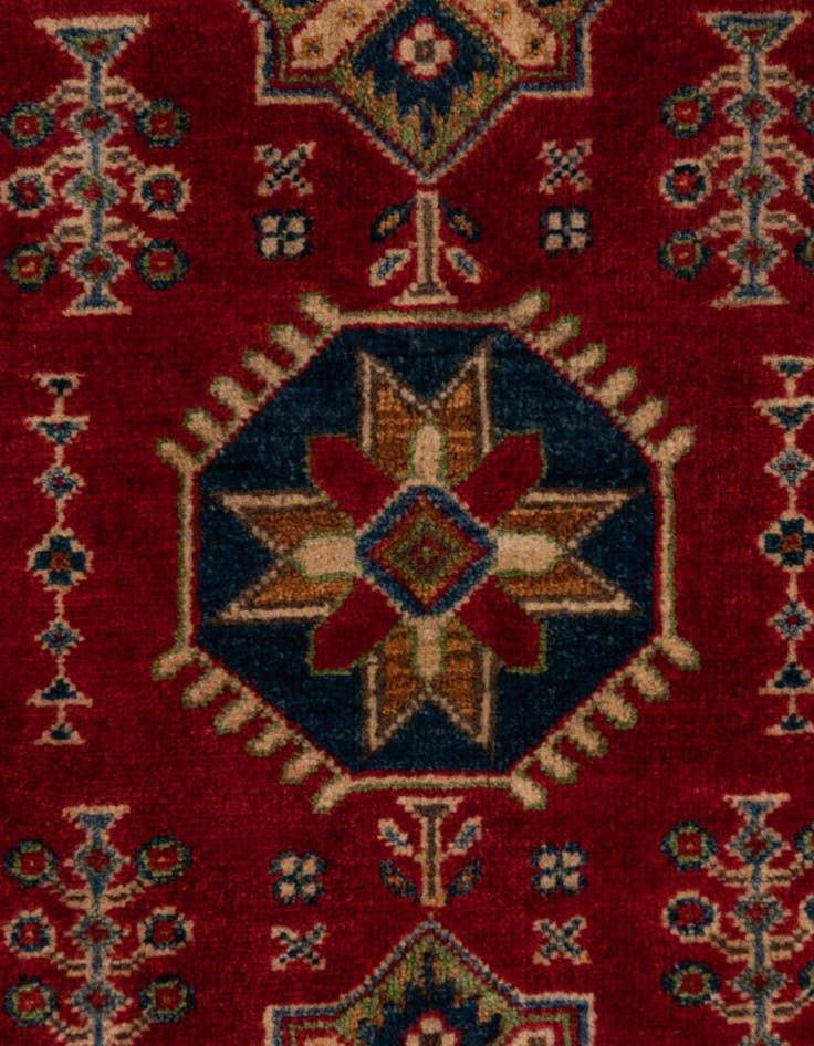 Detail image of  2' 7 x 4' 4  Hand Knotted Kazak Rug