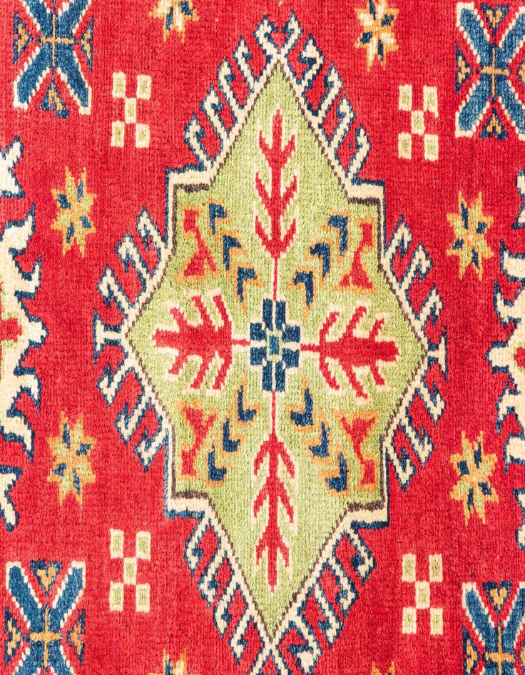 Detail image of  3' 3 x 4' 10  Hand Knotted Kazak Rug