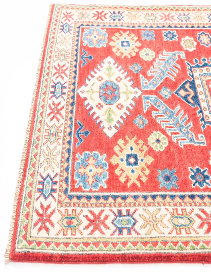 Detail image of  3' 3 x 5'  Hand Knotted Kazak Rug