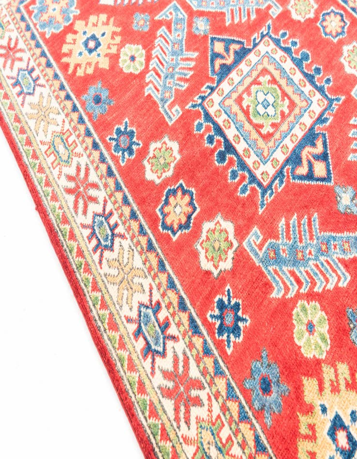 Detail image of  3' 3 x 5'  Hand Knotted Kazak Rug