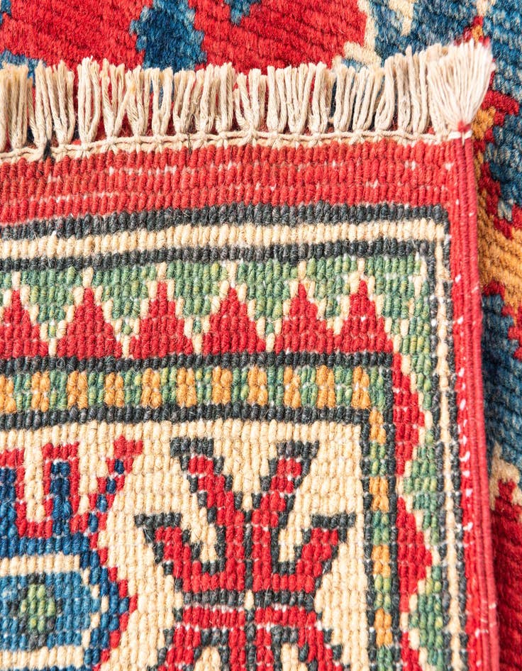 Detail image of  3' 3 x 5'  Hand Knotted Kazak Rug