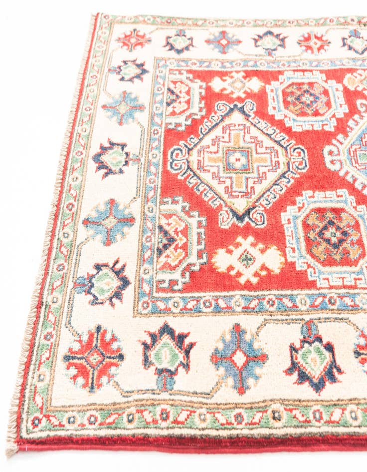 Detail image of  3' 4 x 5'  Hand Knotted Kazak Rug