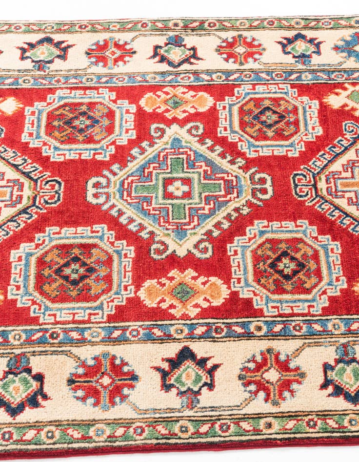 Detail image of  3' 4 x 5'  Hand Knotted Kazak Rug