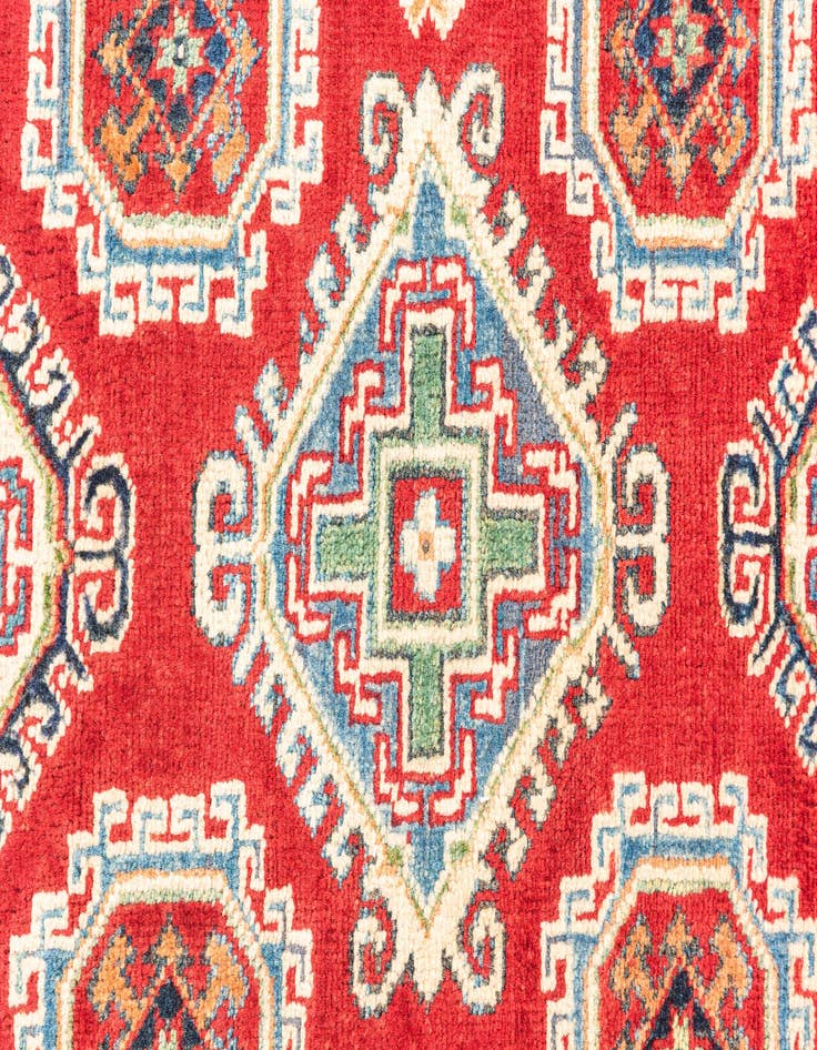 Detail image of  3' 4 x 5'  Hand Knotted Kazak Rug