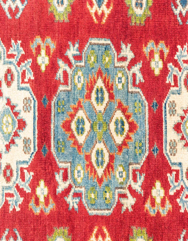 Detail image of  3' 2 x 4' 10  Hand Knotted Kazak Rug