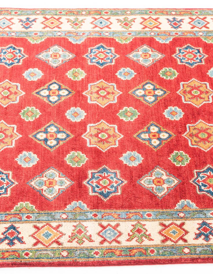 Detail image of  3' 6 x 5'  Hand Knotted Kazak Rug