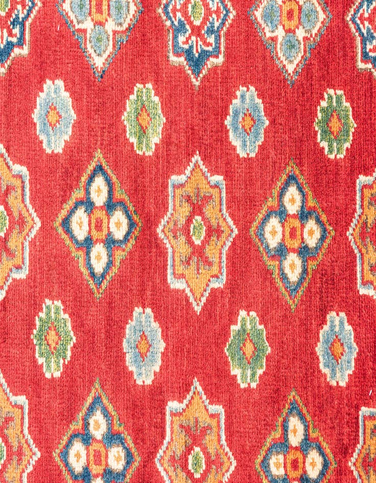 Detail image of  3' 6 x 5'  Hand Knotted Kazak Rug