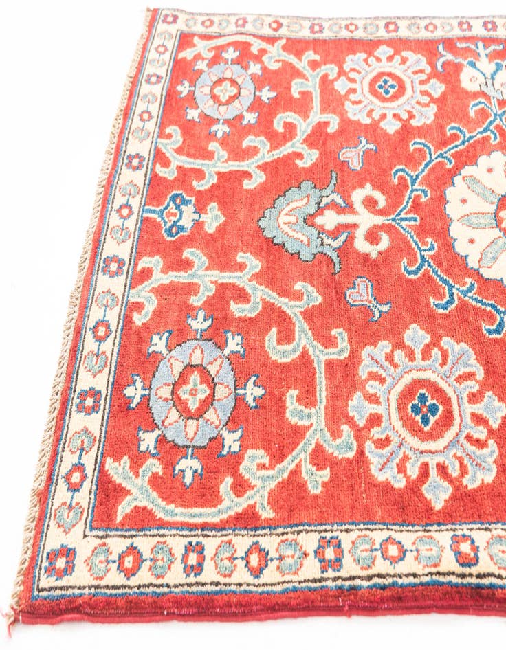 Detail image of  3' 3 x 5'  Hand Knotted Kazak Rug