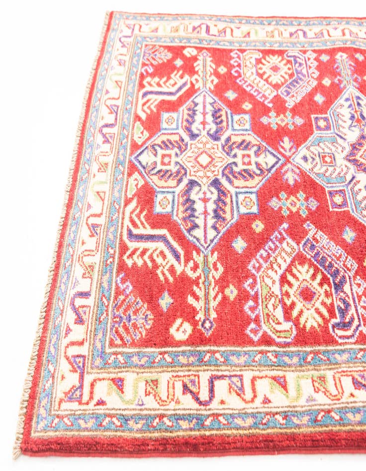 Detail image of  3' 3 x 4' 10  Hand Knotted Kazak Rug