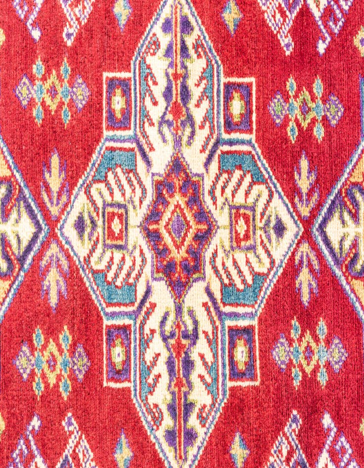 Detail image of  3' 3 x 4' 10  Hand Knotted Kazak Rug