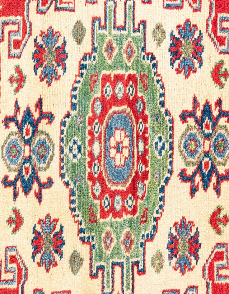 Detail image of  3' 4 x 5' 1  Hand Knotted Kazak Rug