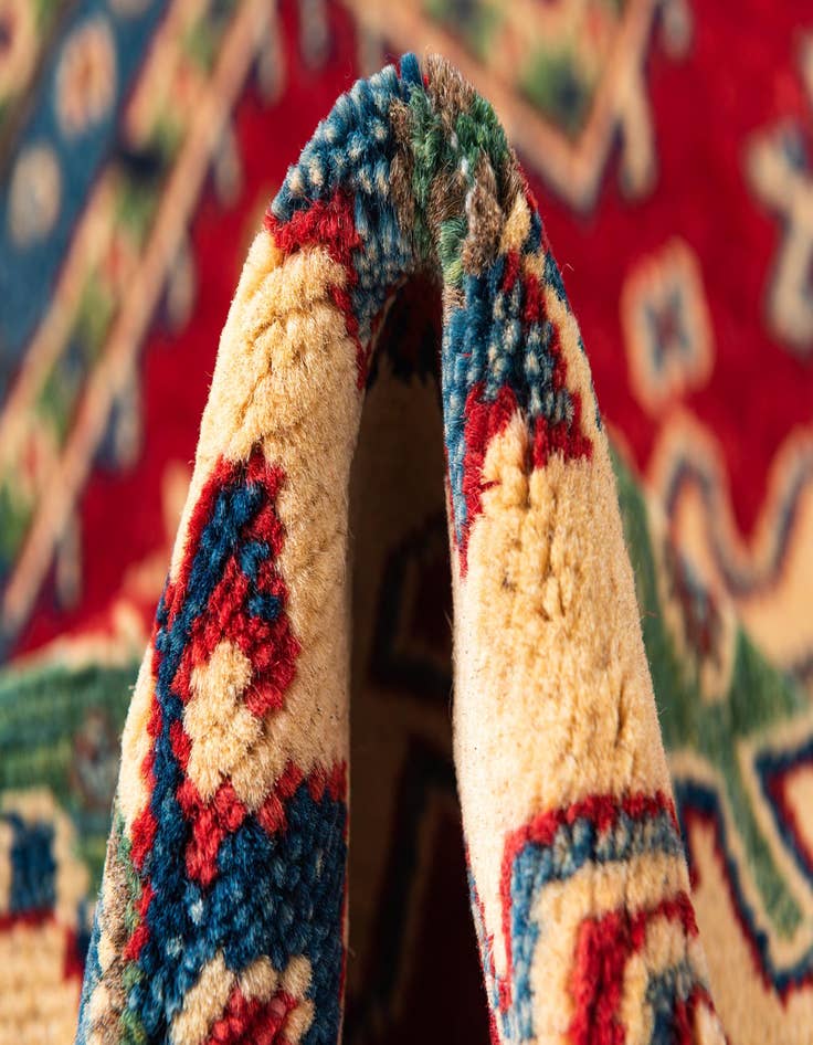 Detail image of  3' 4 x 5' 1  Hand Knotted Kazak Rug