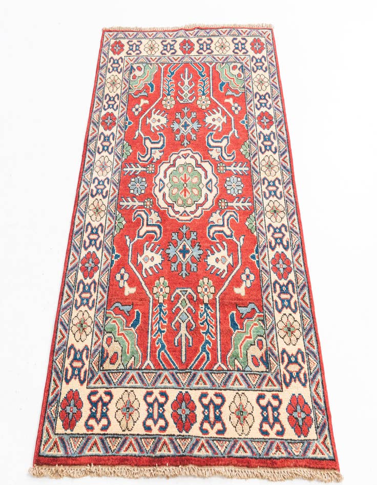 Detail image of  3' 4 x 5'  Hand Knotted Kazak Rug