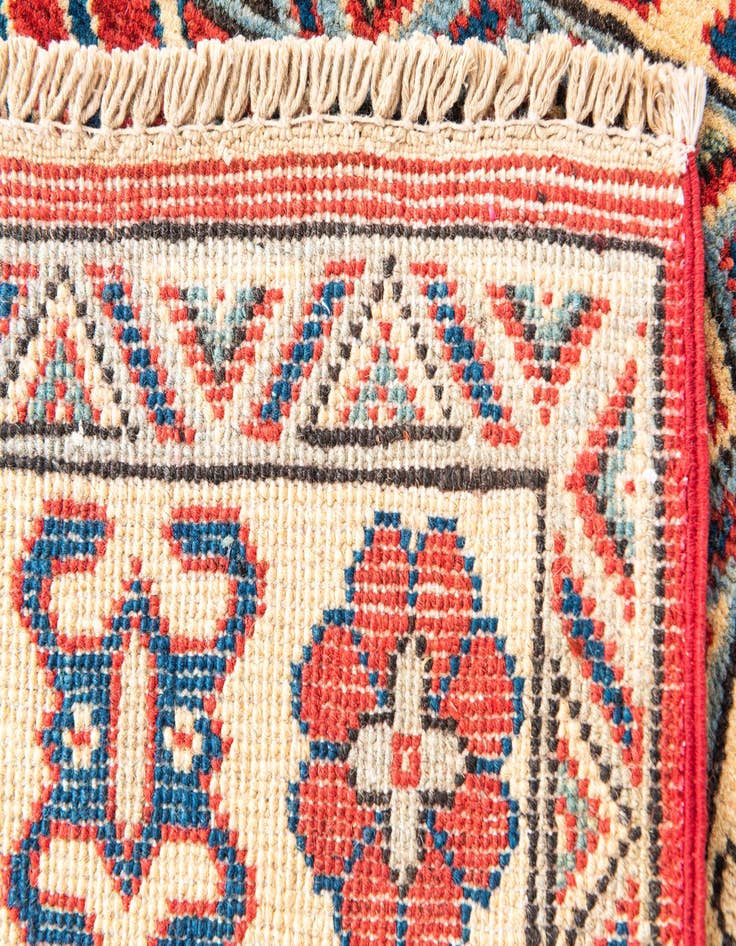 Detail image of  3' 4 x 5'  Hand Knotted Kazak Rug