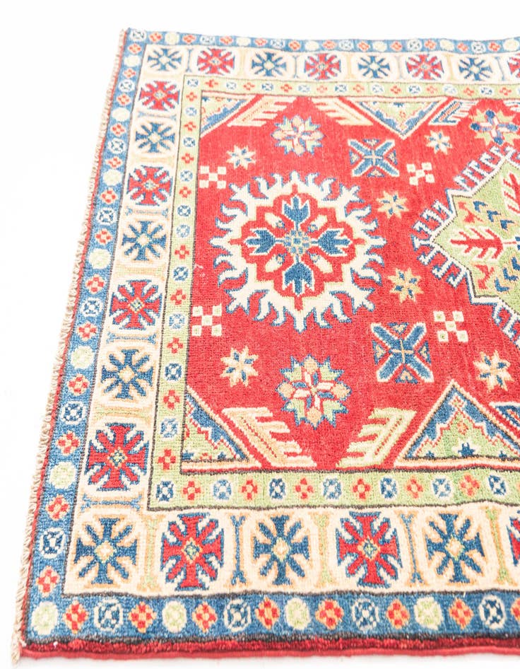 Detail image of  3' 2 x 5'  Hand Knotted Kazak Rug