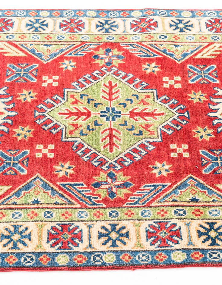 Detail image of  3' 2 x 5'  Hand Knotted Kazak Rug