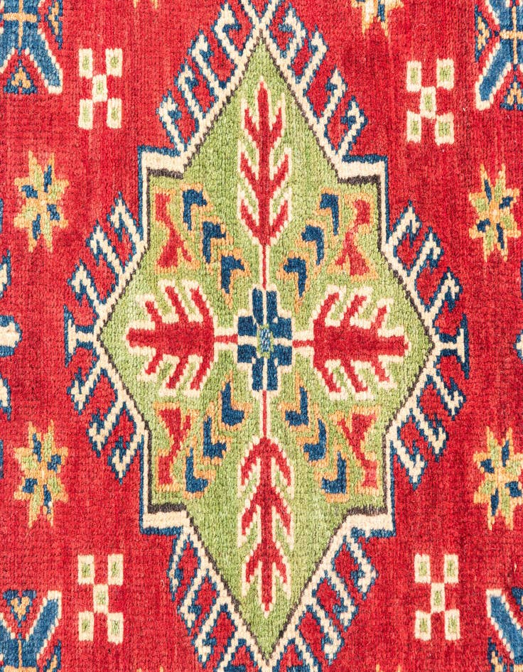 Detail image of  3' 2 x 5'  Hand Knotted Kazak Rug
