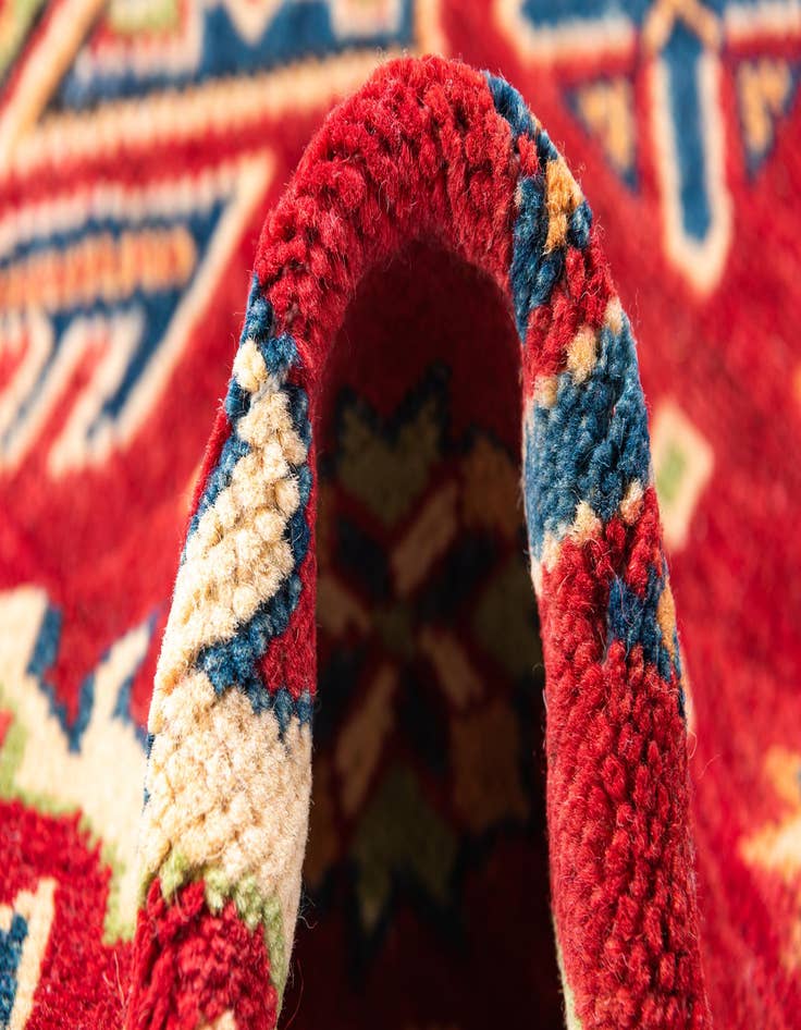 Detail image of  3' 2 x 5'  Hand Knotted Kazak Rug