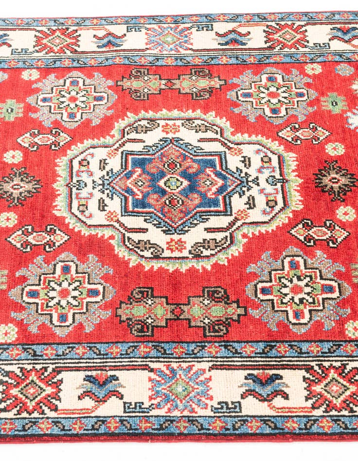 Detail image of  3' 4 x 5'  Hand Knotted Kazak Rug