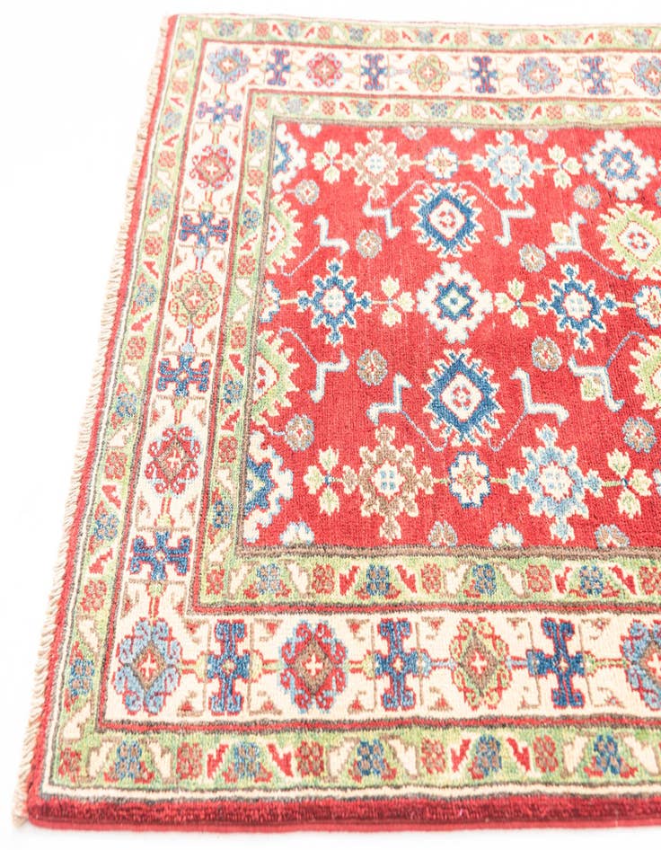 Detail image of  3' 2 x 4' 8  Hand Knotted Kazak Rug