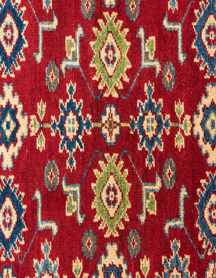 Detail image of  3' 2 x 4' 8  Hand Knotted Kazak Rug