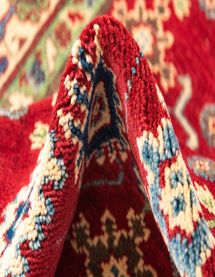 Detail image of  3' 2 x 4' 8  Hand Knotted Kazak Rug