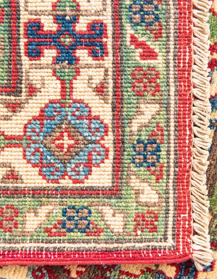 Detail image of  3' 2 x 4' 8  Hand Knotted Kazak Rug
