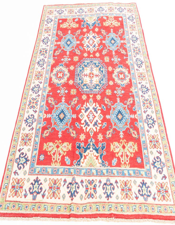 Detail image of  4' 10 x 6' 7  Hand Knotted Kazak Rug