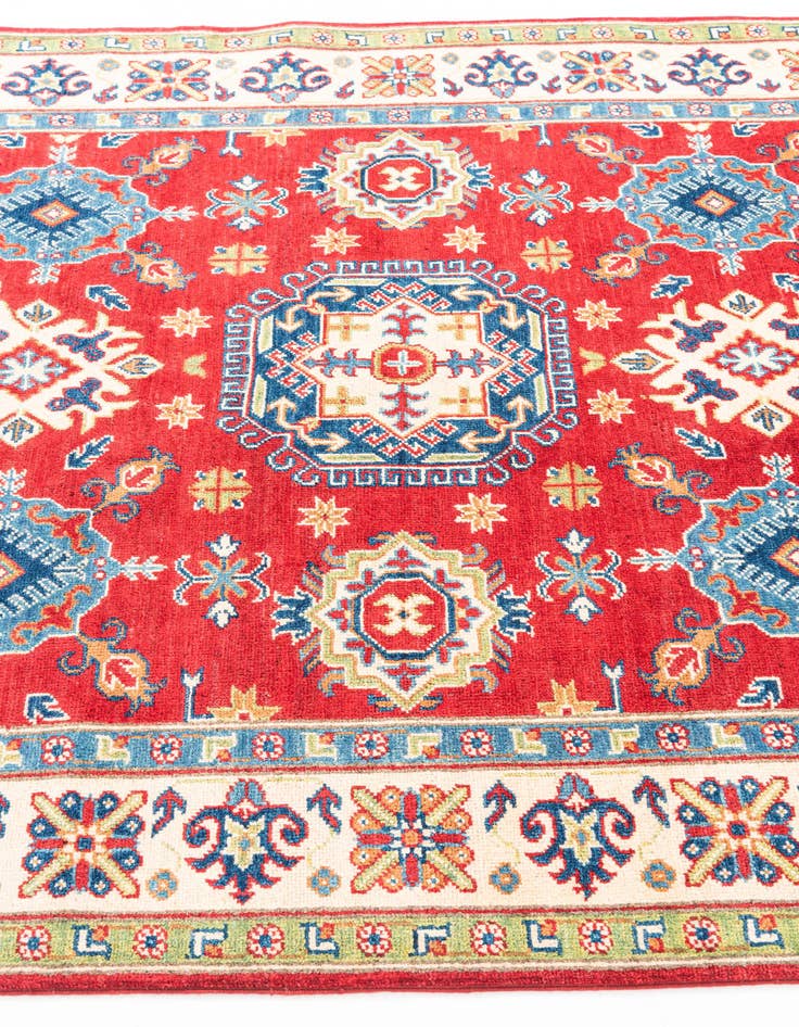 Detail image of  4' 10 x 6' 7  Hand Knotted Kazak Rug