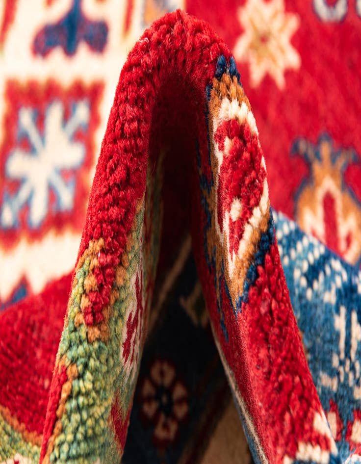 Detail image of  4' 10 x 6' 7  Hand Knotted Kazak Rug