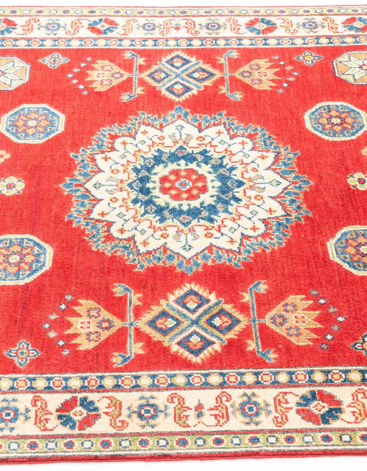 Detail image of  4' x 6'  Hand Knotted Kazak Rug