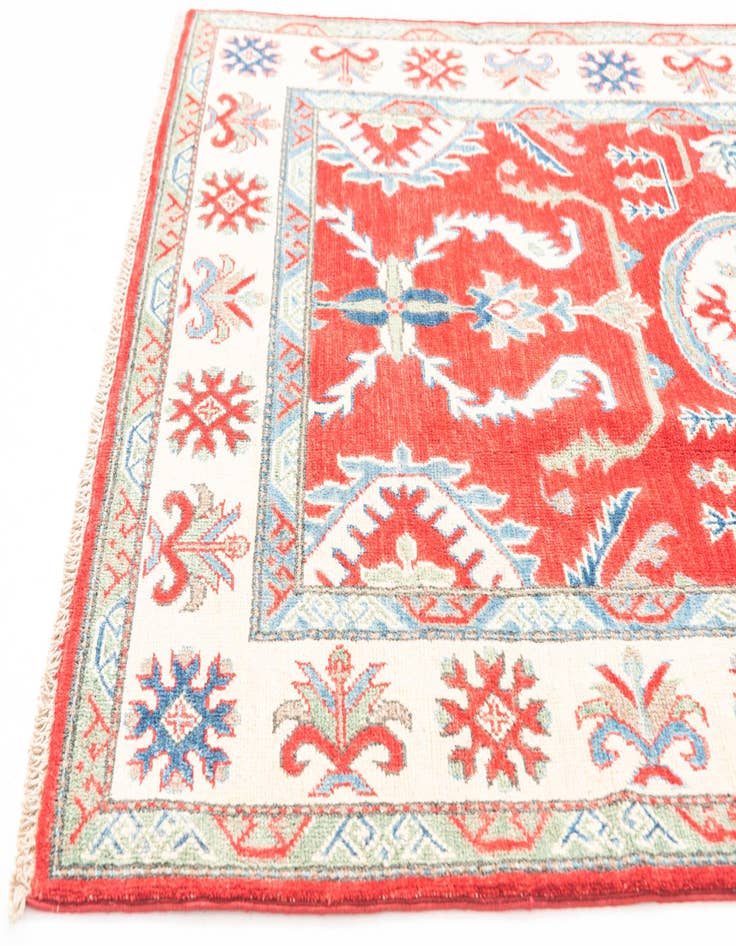 Detail image of  4' x 6'  Hand Knotted Kazak Rug