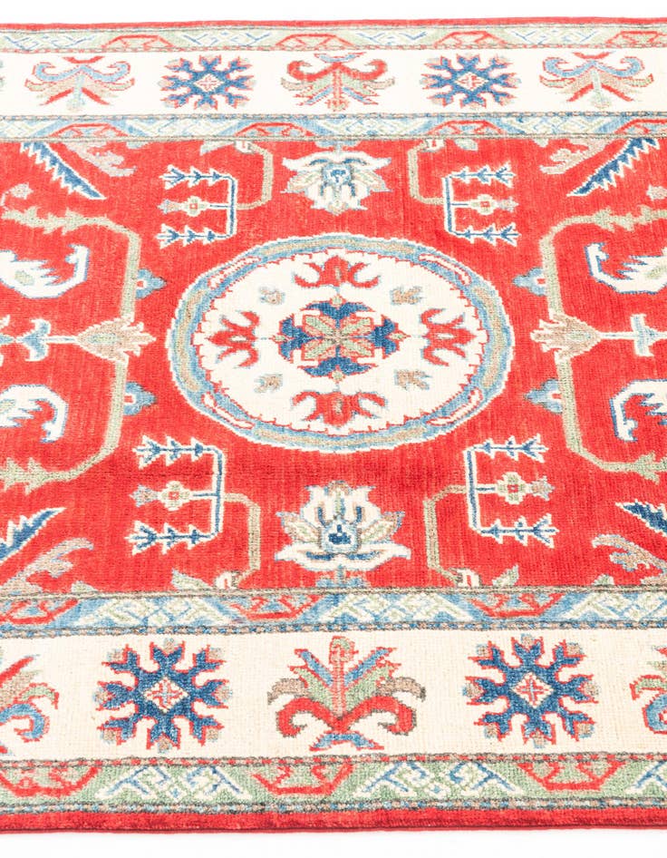 Detail image of  4' x 6'  Hand Knotted Kazak Rug